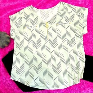 Turquoise and black arrowhead/herring bow designs